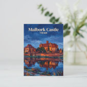 Carte Postale Château de Malbork Pologne (Debout devant)