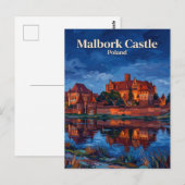 Carte Postale Château de Malbork Pologne (Devant / Derrière)