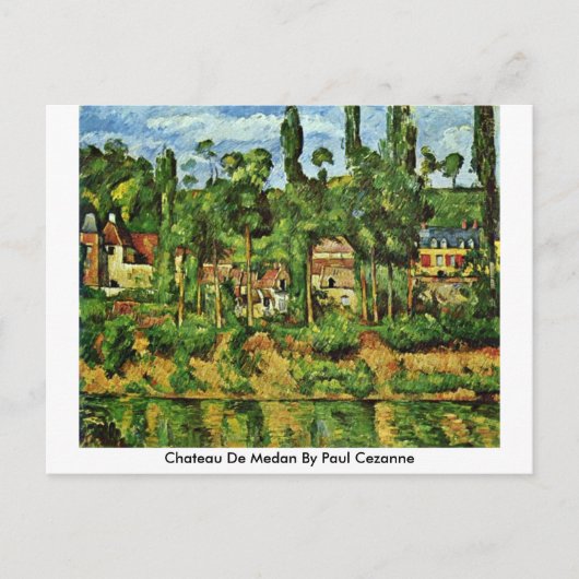 Carte Postale Château De Medan Par Paul Cezanne (Devant)