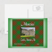 Carte Postale Château de Menzies Menzies Ale (Devant / Derrière)