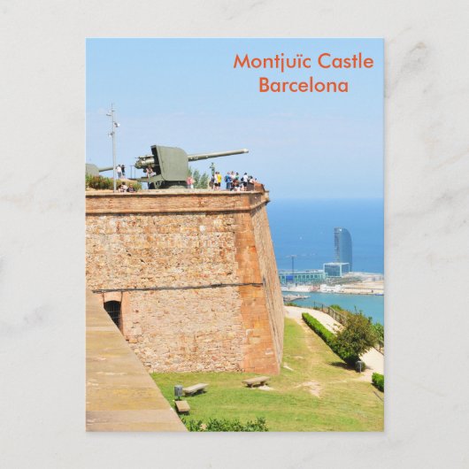 Carte Postale Château de Montjuic, Barcelone (Devant)