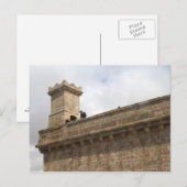Carte Postale Château de Montjuic, Barcelone (Devant / Derrière)