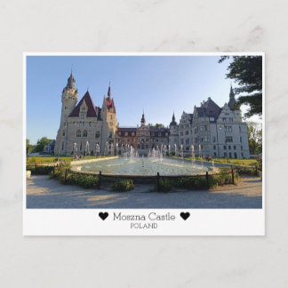 Carte Postale Château de Moszna personnalisé Pologne Paysage