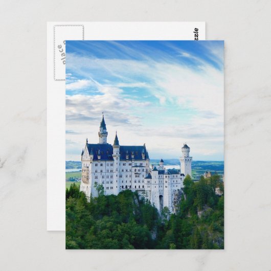 Carte Postale Château de Neuschwanstein (Devant / Derrière)