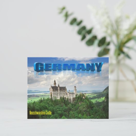 Carte Postale Château de Neuschwanstein (Debout devant)