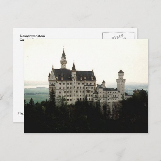 Carte Postale Château de Neuschwanstein, Allemagne (Devant / Derrière)