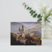 Carte Postale Château de Neuschwanstein Allemagne (Debout devant)