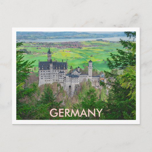 Carte Postale Château de Neuschwanstein en Allemagne (Devant)
