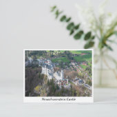 Carte Postale Château de Neuschwanstein et vallée des Alpes en A (Debout devant)