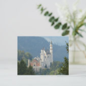 Carte Postale Château de Neuschwanstein, Hohenschwang, Allemagne (Debout devant)
