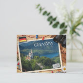 Carte Postale Château de Neuschwanstein – l'évasion de conte de  (Debout devant)