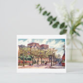 Carte Postale Château de Nottingham vintage (Debout devant)