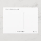 Carte Postale Château de Nuremberg, Bavière, Allemagne (Dos)