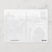 Carte Postale Château de Prague, République tchèque (Dos)