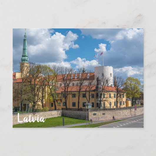 Carte Postale Château de Riga à Riga, Lettonie (Devant)