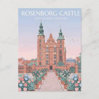 Carte Postale Château de Rosenborg Trésors Royaux de Copenhague 