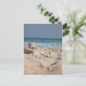 Carte Postale château de sable (Debout devant)