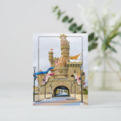 Carte Postale Château de sable géant – Celebration Key, Grand Ba (Debout devant)