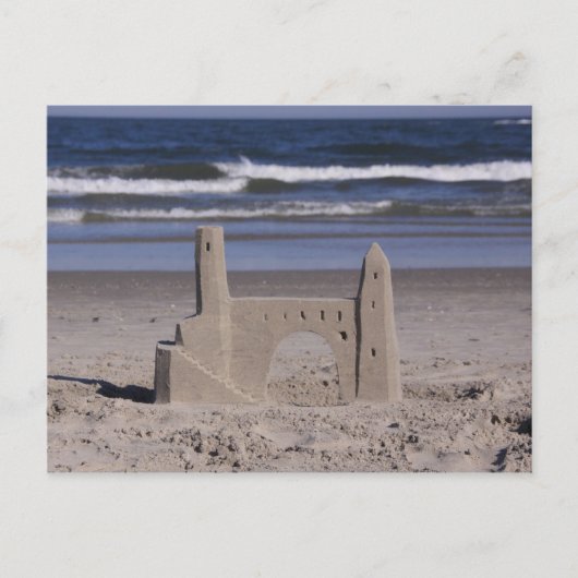 Carte Postale château de sable, océan city (Devant)
