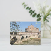 Carte Postale Château de Sant'Angelo à Rome, Italie (Debout devant)