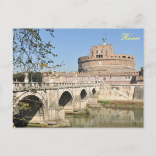 Carte Postale Château de Sant'Angelo à Rome, Italie