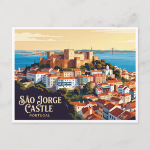 Carte Postale Château de São Jorge Lisbonne Portugal