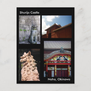 Carte Postale Château de Shurijo /Salutations d'Okinawa, Japon