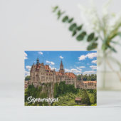 Carte Postale Château de Sigmaringen, Allemagne (Debout devant)