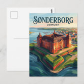 Carte Postale Château de Sønderborg Danemark (Devant / Derrière)
