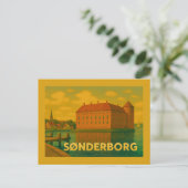 Carte Postale Château de Sønderborg Danemark (Debout devant)