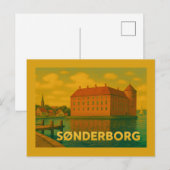 Carte Postale Château de Sønderborg Danemark (Devant / Derrière)