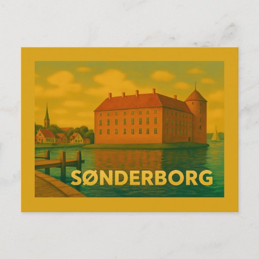 Carte Postale Château de Sønderborg Danemark (Devant)