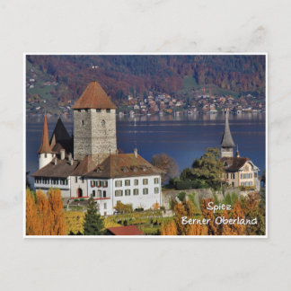 Carte Postale Château de Spiez, Suisse / Schloss Spiez, Schweiz