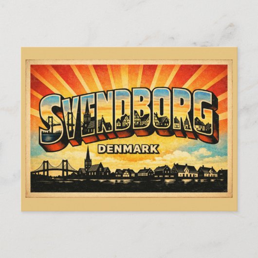 Carte Postale Château de Svendborg Danemark (Devant)