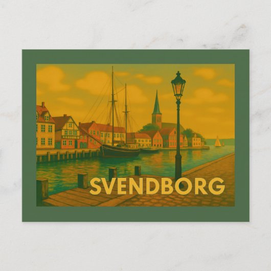 Carte Postale Château de Svendborg Danemark (Devant)