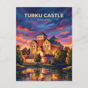 Carte Postale Château de Turku Finlande