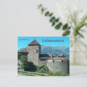 Carte Postale Château de Vaduz au Lichtenstein (Debout devant)