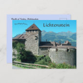 Carte Postale Château de Vaduz au Lichtenstein (Devant / Derrière)