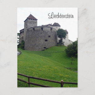 Carte Postale château de vaduz liechtenstein