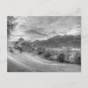 Carte Postale Château de Vaduz Liechtenstein Infrarouge