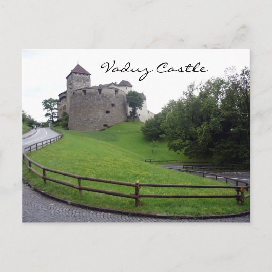 Carte Postale château de vaduz vert (Devant)