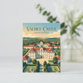 Carte Postale Château de Valtice République tchèque (Debout devant)