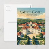 Carte Postale Château de Valtice République tchèque (Devant / Derrière)