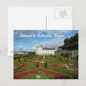 CARTE POSTALE - Château de Villandry France (Devant / Derrière)
