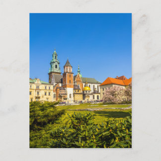 Carte Postale Château de Wawel, Cracovie, Pologne