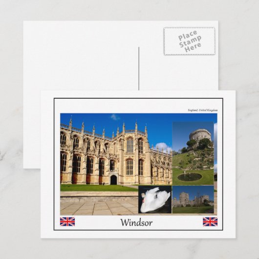 Carte Postale Château de Windsor (Devant / Derrière)