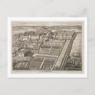 Carte Postale Château de Windsor, gravé par Johannes Kip (c.1652