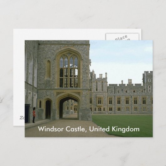 Carte Postale Château de Windsor, Royaume-Uni (Devant / Derrière)