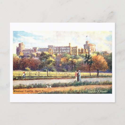 Carte Postale Château de Windsor vintage (Devant)