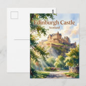 Carte Postale Château d'Édimbourg Écosse (Devant / Derrière)